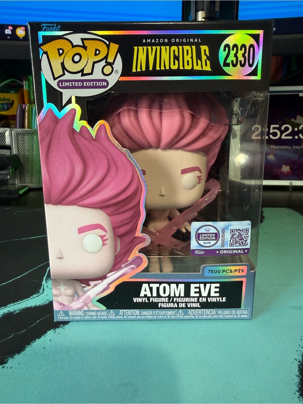 Funko Pop! Invincible Atom Eve #2330 Limited Edition, 7,500-piece exclusive.